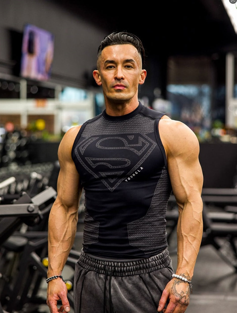 YOUNGLA Superman Compression Tanks