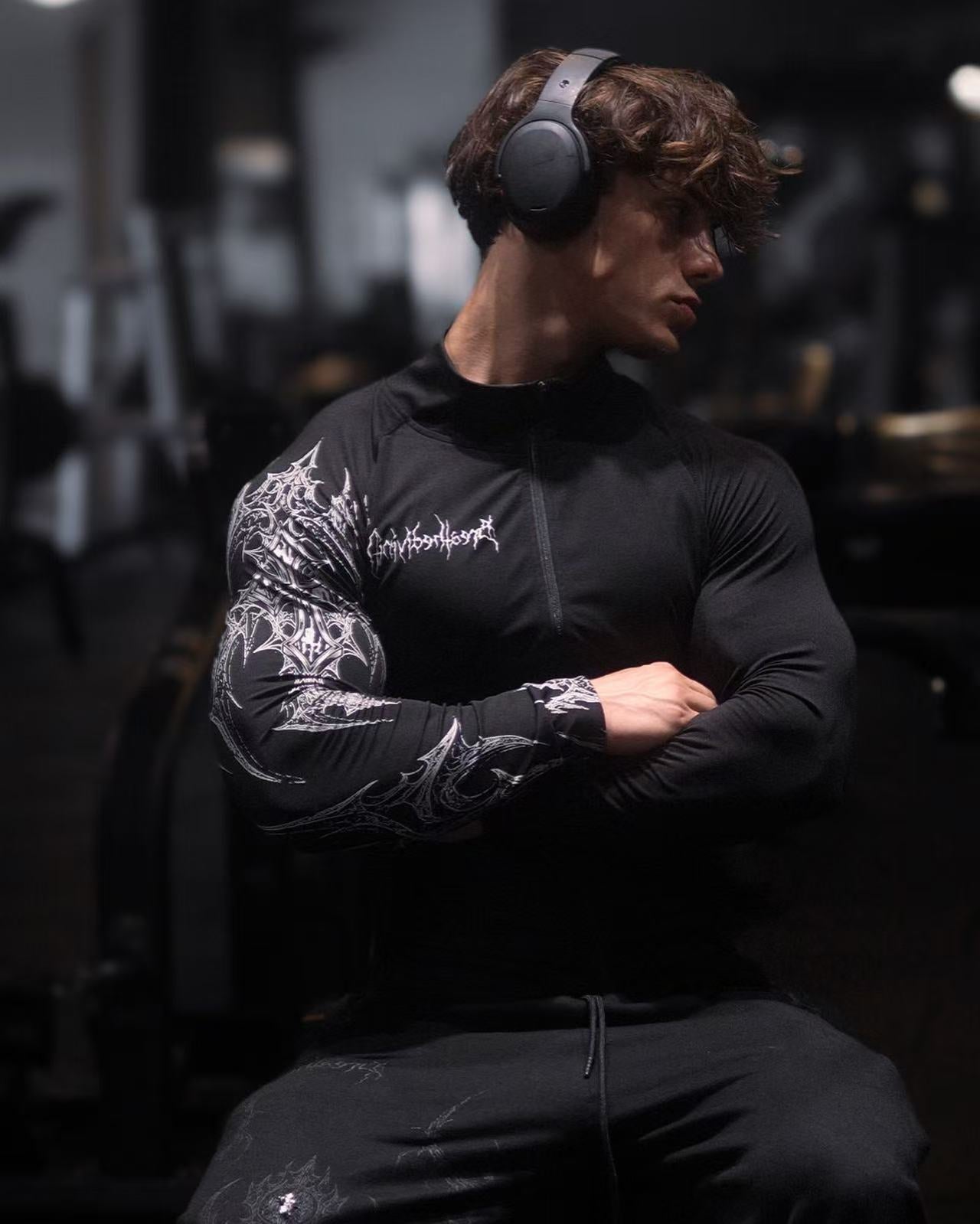 Breathe Divinity ブラック compression wear BREATHE DIVINITY | Compression 👹 Compression Top Void Black: S, M